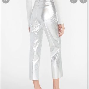 Express silver pants size 6